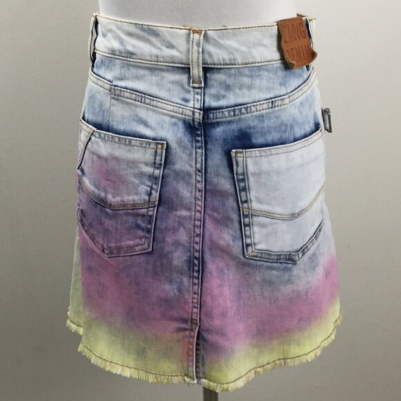 Zadig & Voltaire Juicy Tie and Dye Denim Mini Skirt xs - Picture 5 of 10